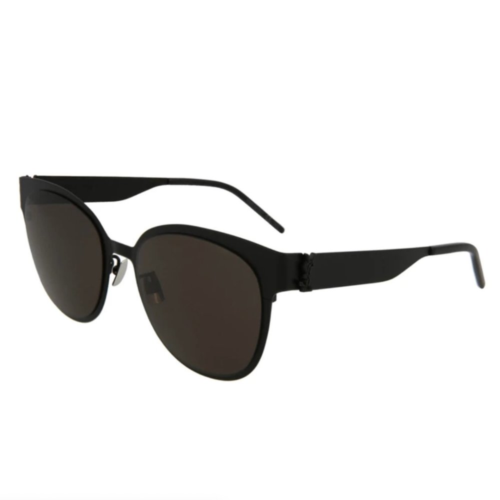 Saint Laurent Unisex Black Round Sunglasses!